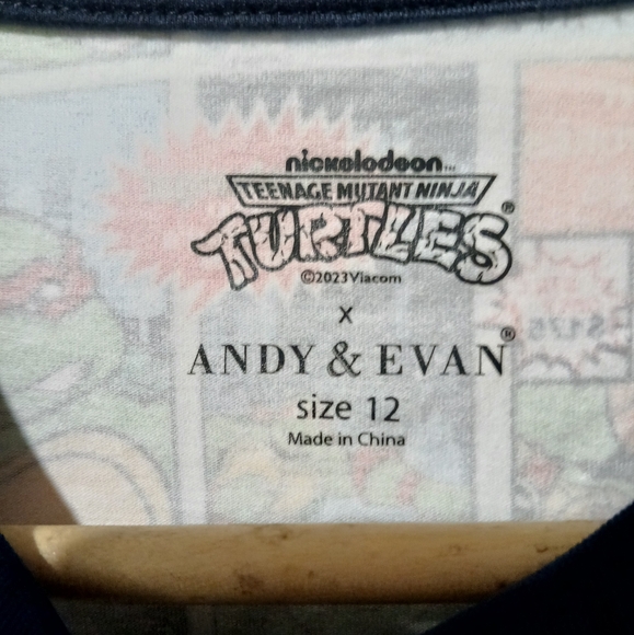 TMNT × Andy & Evan Comic Book Print Tee, Multicolor Kids Size: 12 - Picture 5 of 9